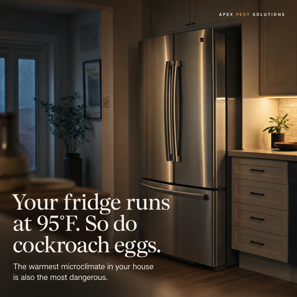 Your fridge runs at 95°F. So do cockroach eggs.