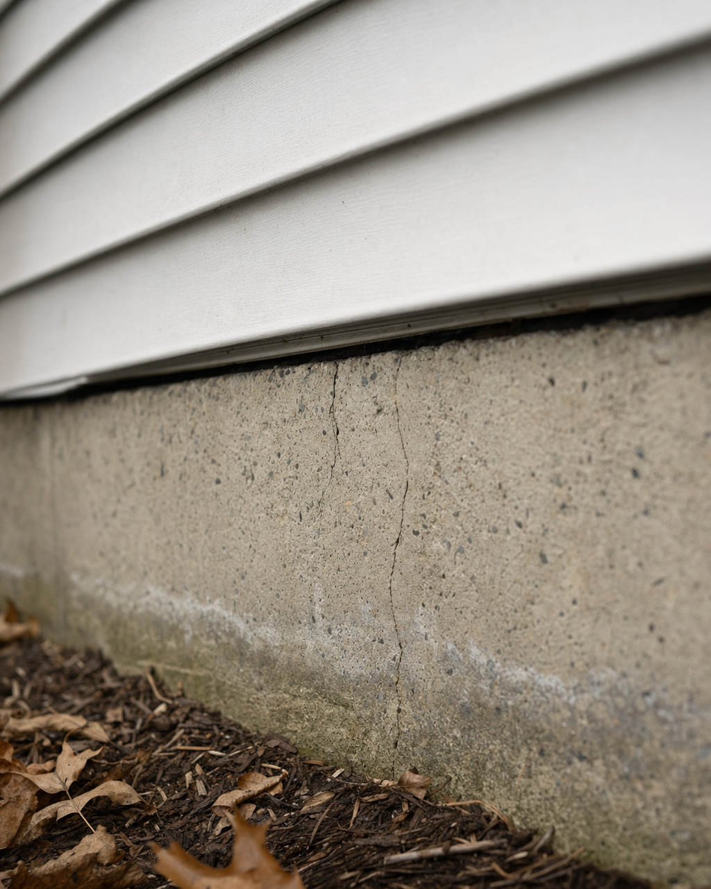 Foundation-siding seam exterior