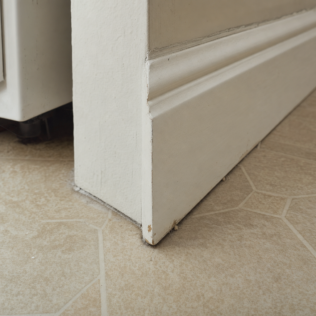 Baseboard corner detail