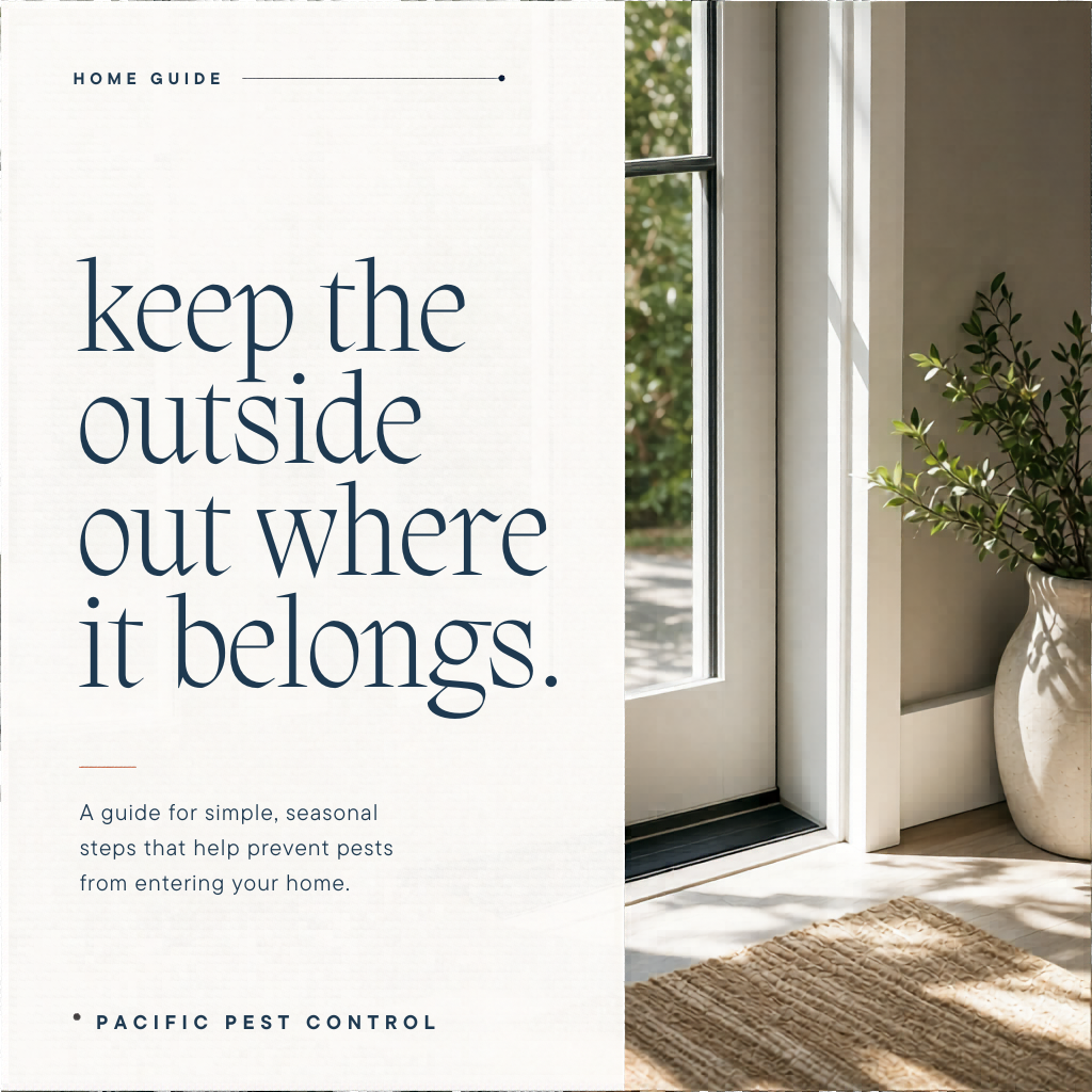 Most pest problems start with one decision: did the outside stay outside? Every season has its entry pattern. Spring is 